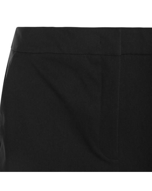 Max Mara Black Orche High Waist Straight-Leg Trousers