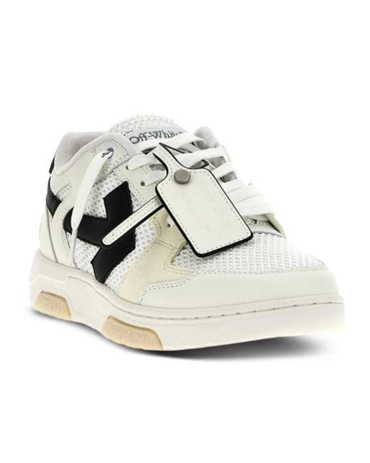 Off-White c/o Virgil Abloh White Arrow-Detail Sneakers for men