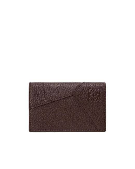 Loewe Brown Puzzle Business Cardholder for men