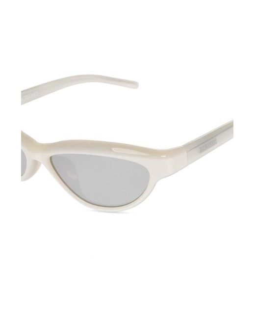 Jacquemus White X Linda Farrow Curvo Sunglasses