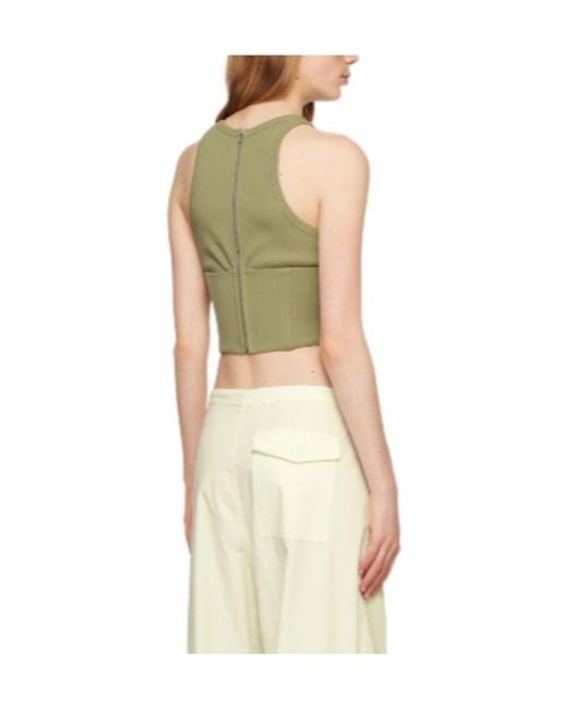 Dion Lee Green Float Corset-Style Top