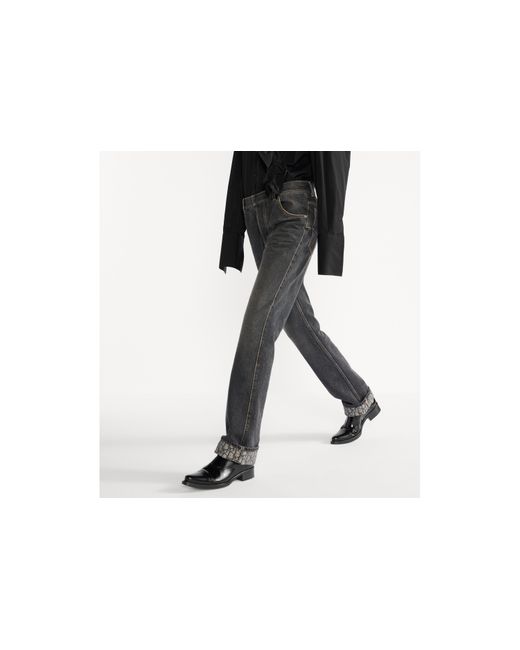 Dior Gray Regular-Fit Jeans