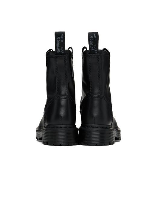 Dr. Martens Black Pull Tab Short Boots for men