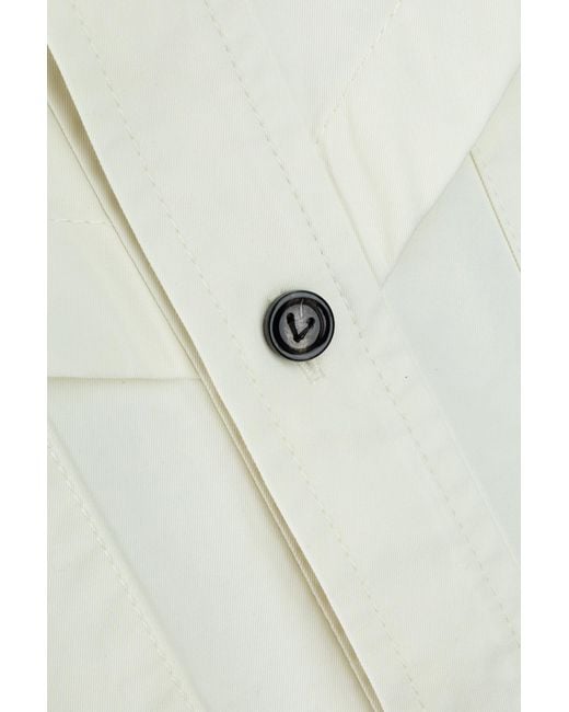 Bottega Veneta White Light Twill Shirt for men