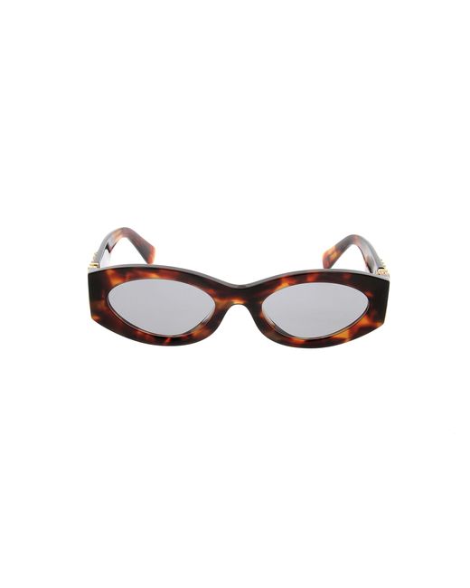 Miu Miu Black Eyewear Oval-Frame Sunglasses