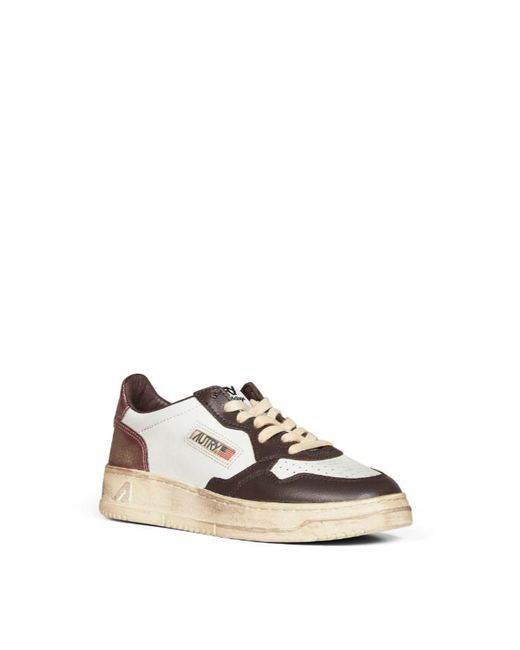 Autry Multicolor Perforated-Toe Metallic-Insert Sneakers