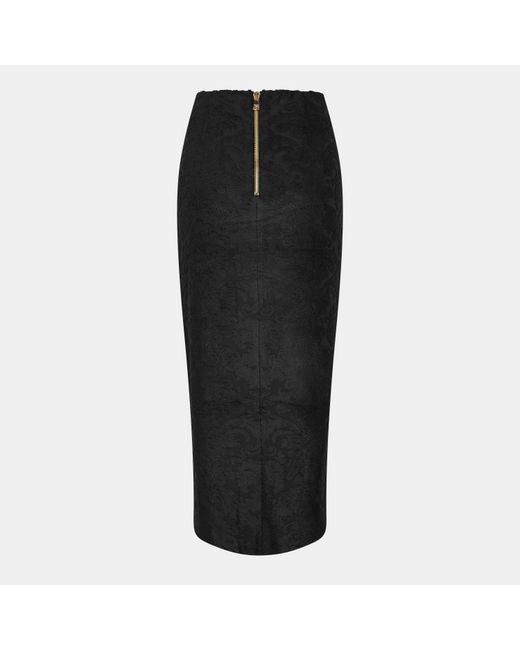 Balmain Black Midi Skirt