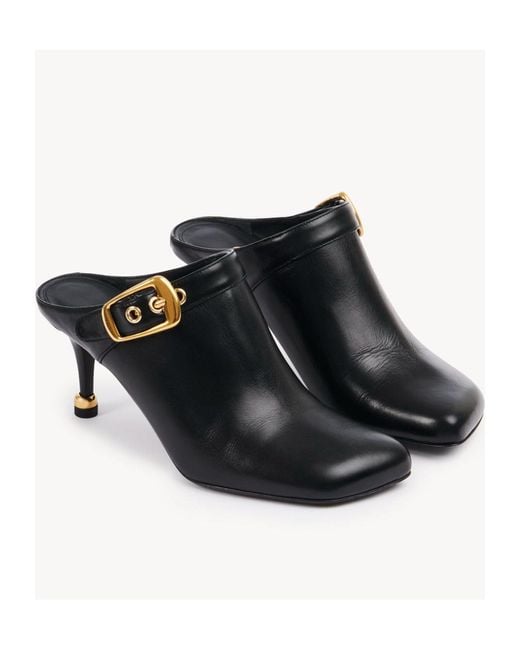 Chloé Black Chloé Andrea Heeled Mules