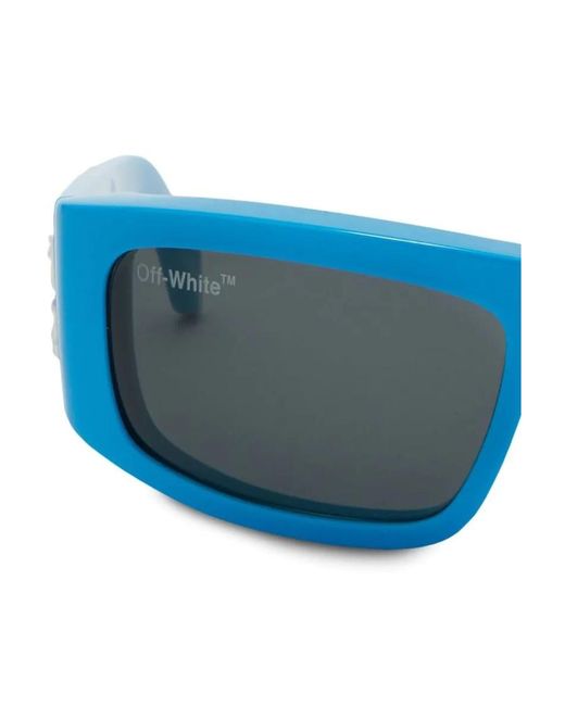 Off-White c/o Virgil Abloh Blue Joseph Rectangular Frame Sunglasses for men