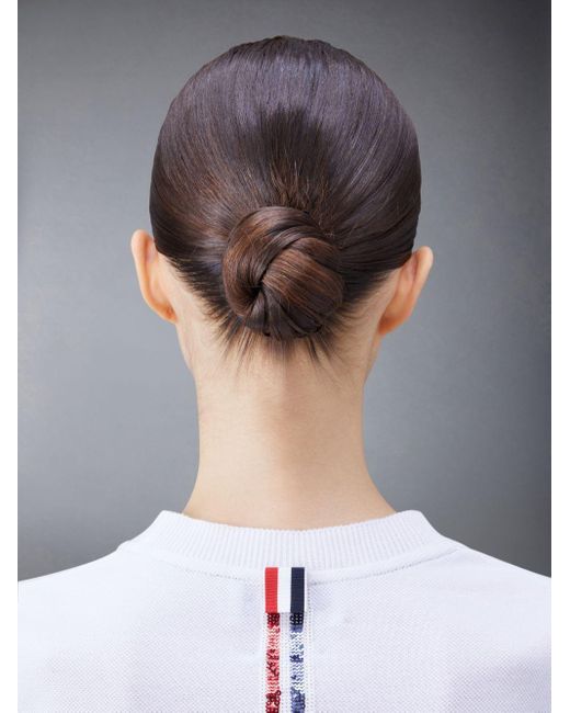 Thom Browne White Sequin-Embellished Cotton T-Shirt