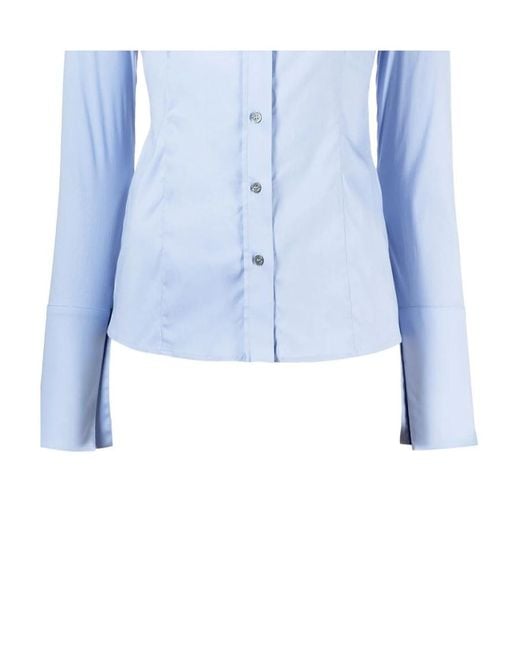 Patrizia Pepe Blue Long-Sleeved Shirt