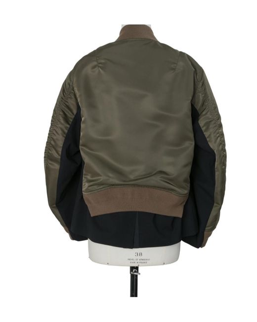 Sacai Gray Zip-Up Jacket