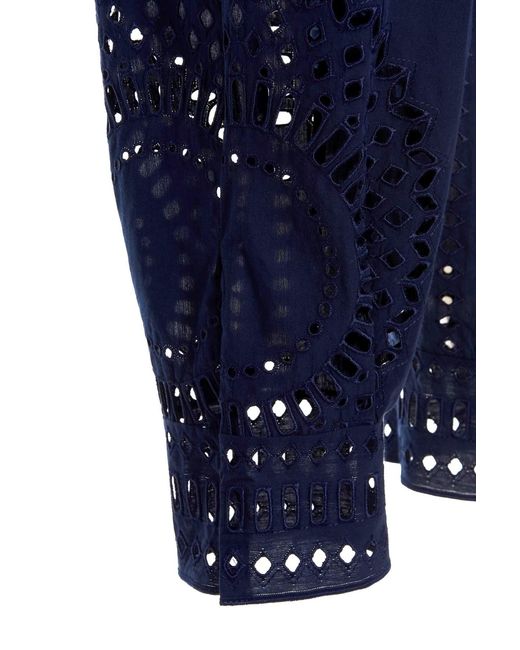 Alberta Ferretti Blue Pattern Trousers