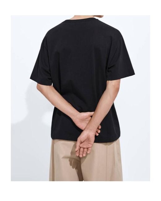 Bottega Veneta Blue Cotton Jersey Printed T-Shirt for men