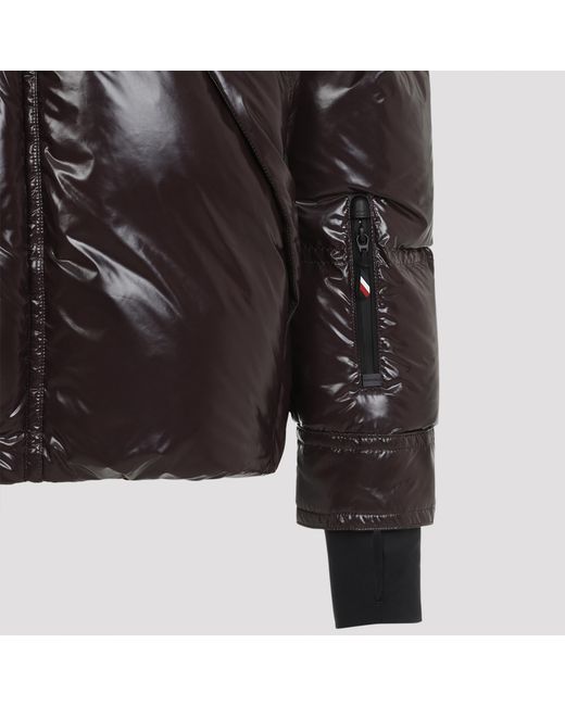 Moncler Black Grenoble Tecka Logo Detailed Quilted Jacket for men
