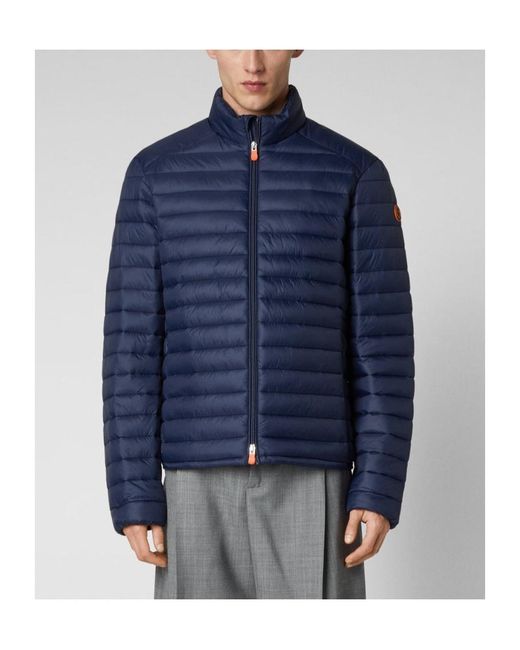 Save The Duck Blue Alexander Puffer Jacket for men