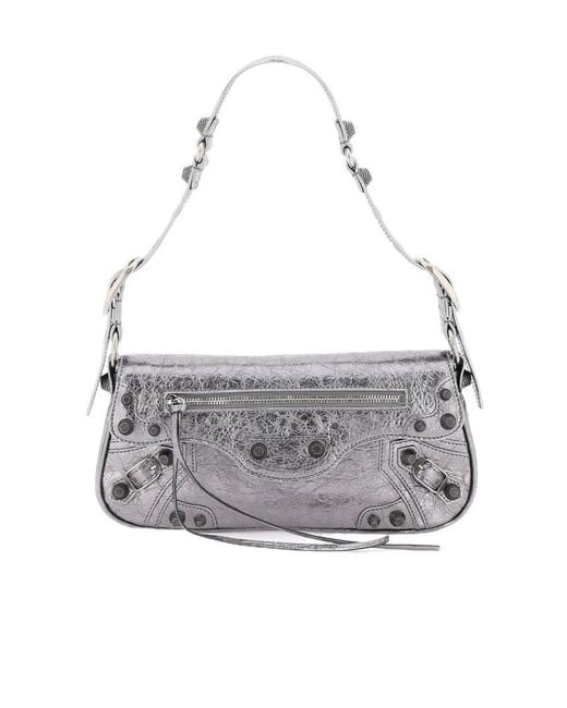 Balenciaga Gray Le Cagole Shoulder Bag