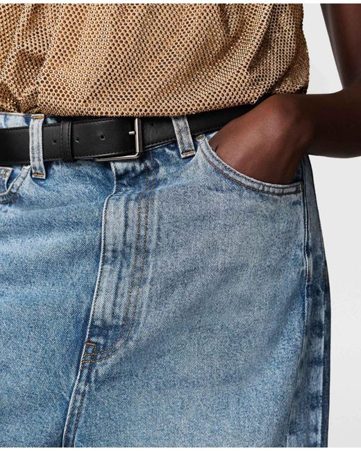 Stella McCartney Blue Two-Tone Wash Slouchy Straight Leg Jeans