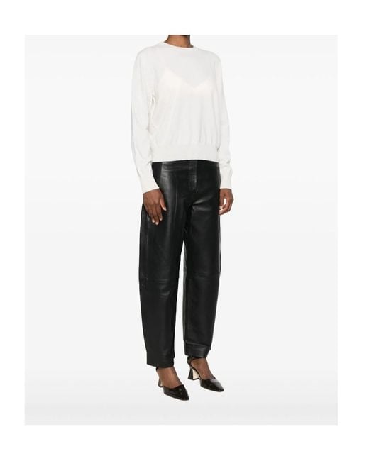 Givenchy White Long-Sleeve Cashmere Sweater