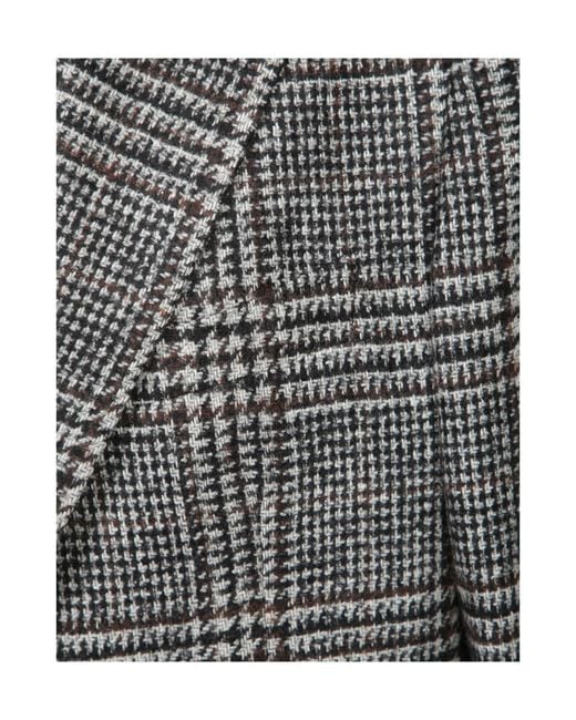 Tagliatore Gray Check Pattern Tailored Jacket for men