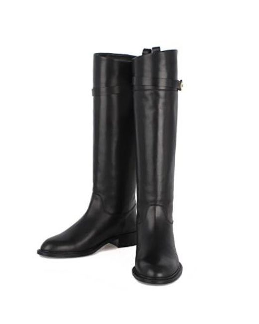 Ferragamo Black Logo Boots
