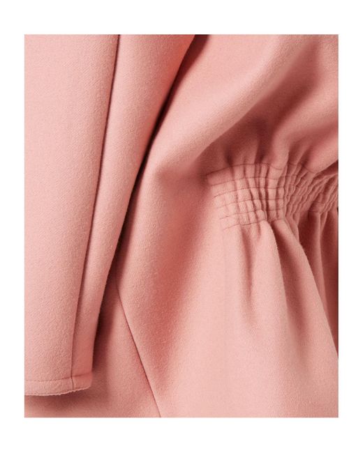 Fendi Pink Wool Parka