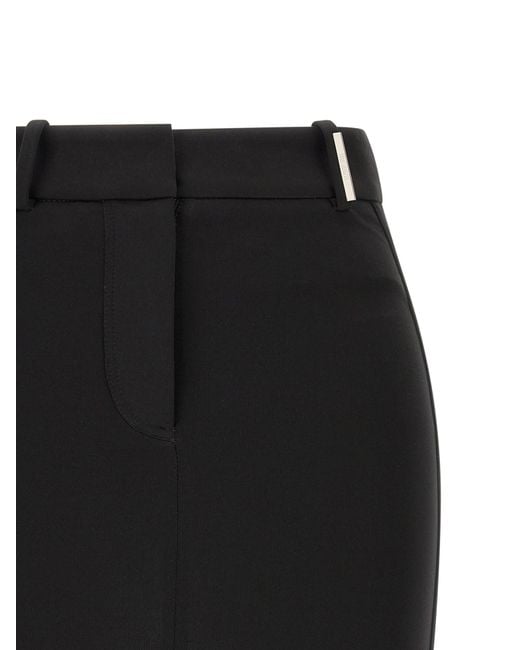 The Attico Black The Metal-Plate Mini Skirt