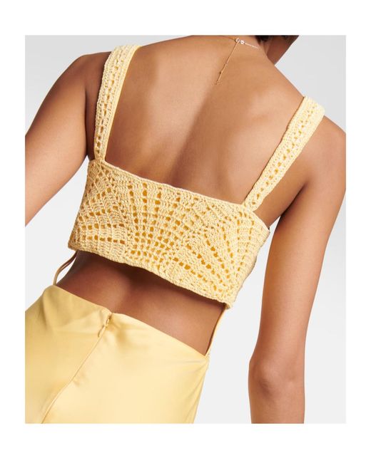 Jonathan Simkhai Metallic Crocheted Detail Dress