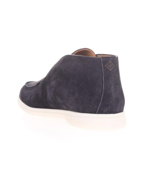 Loro Piana Blue Open Walk Ankle Boots for men