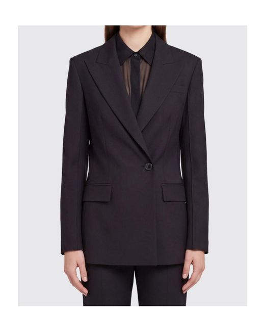 Erika Cavallini Semi Couture Black Long-Sleeve Suit Jacket