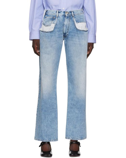 Maison Margiela Blue Classic Bootcut Jeans
