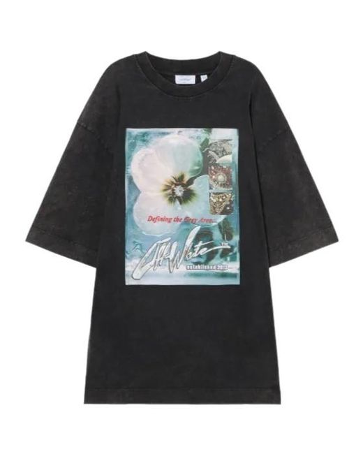 Off-White c/o Virgil Abloh Black Over Graphic T-Shirt Dress