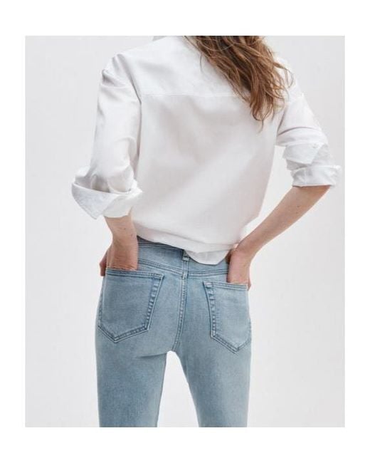 Rag & Bone Blue Faded-Effect Jeans