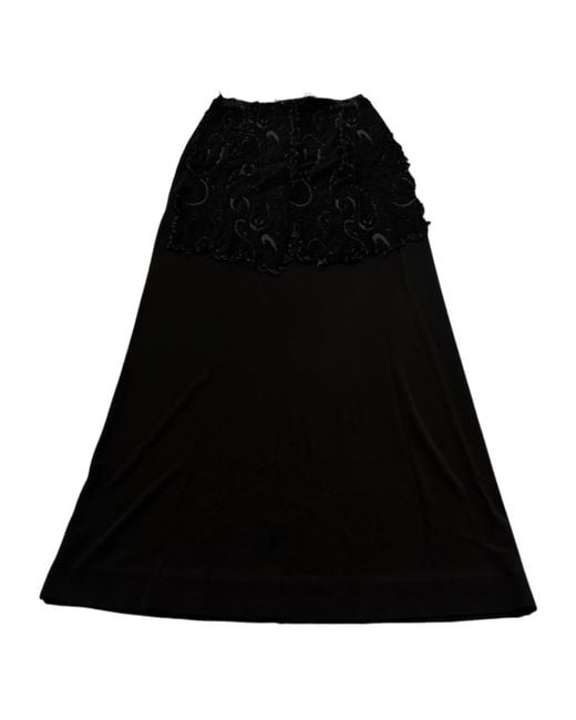 Maison Margiela Black A-Line Skirt
