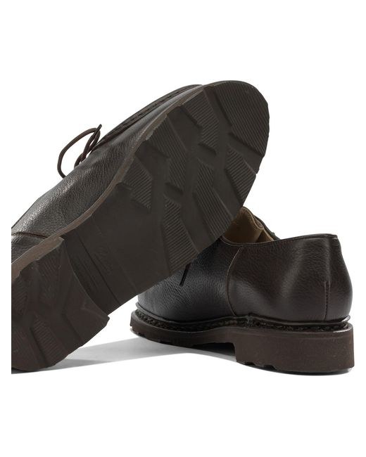 Paraboot Brown Lace-Up Loafers