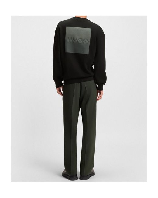 Boss Black Logo-Print Sweatshirt for men