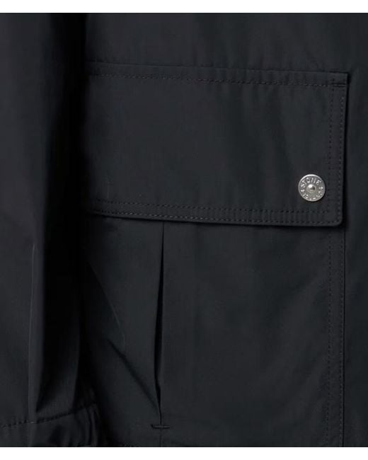 Stone Island Blue Compass-Badge Hooded Jacket for men