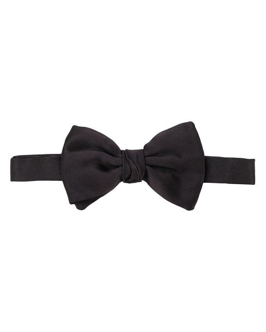 Giorgio Armani Black Adjustable Bow Tie for men