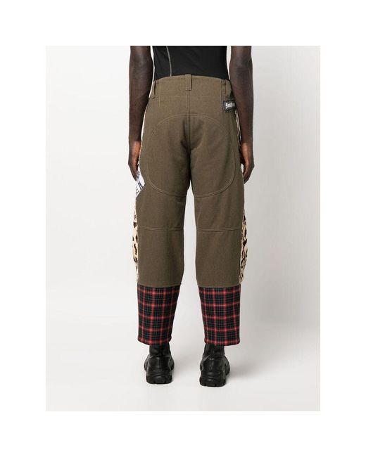 Moschino Green Multi-Pocket Overalls for men