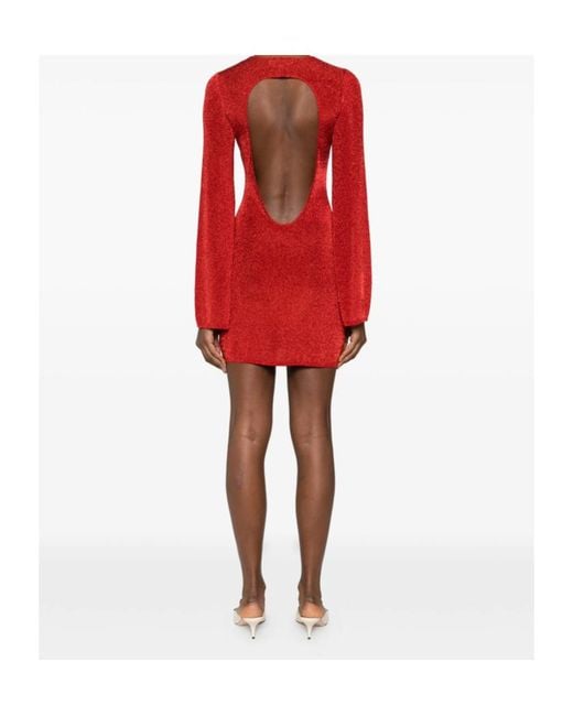 Ba&sh Red Long Sleeve Dress