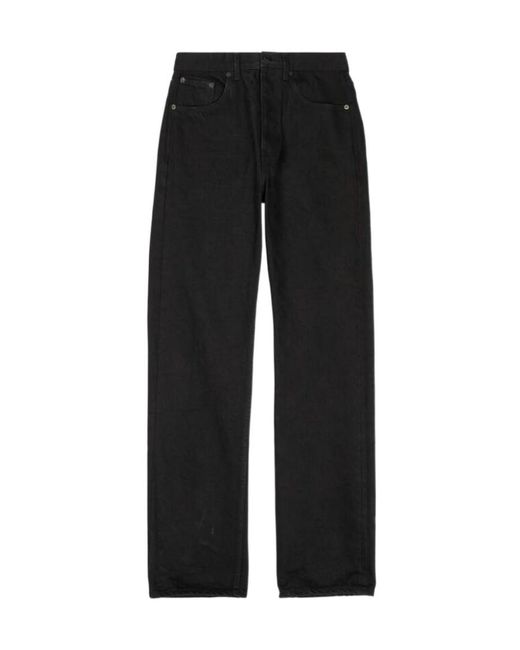 Balenciaga Black Straight Leg Jeans for men