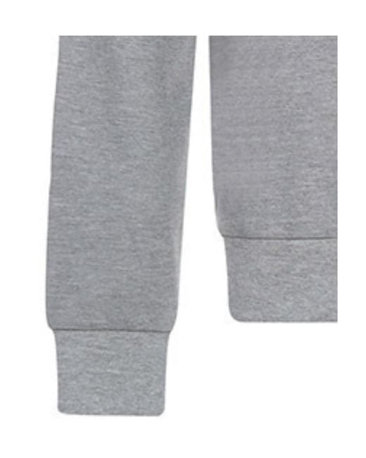 EA7 Gray Logo Round-Necked Sweater for men