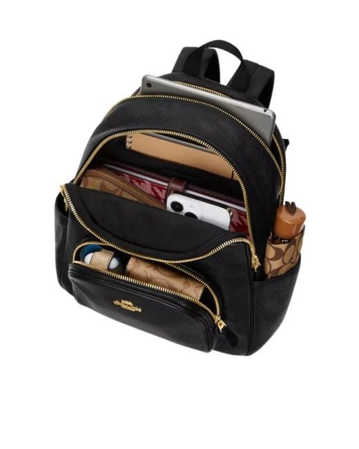 COACH Black Court Backpack