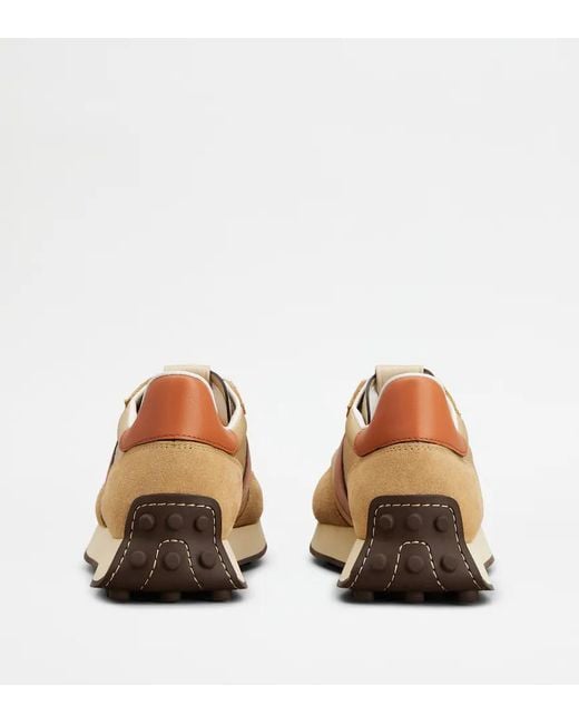 Tod's Brown Lace-Up Sneakers