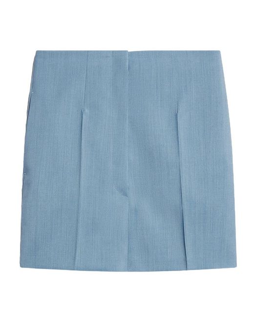 Sportmax Blue Adorato Pleat Detailed Shorts