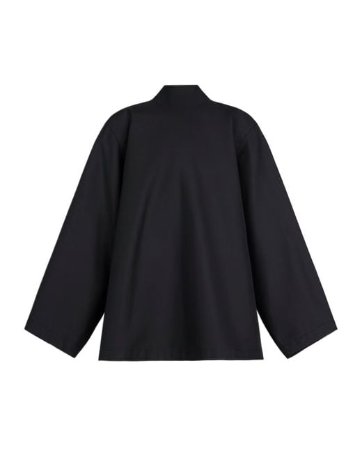 Alaïa Blue Alaïa Poplin Reverse Jacket