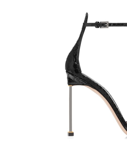 Tom Ford Black Open-Toed High-Heeled Sandals