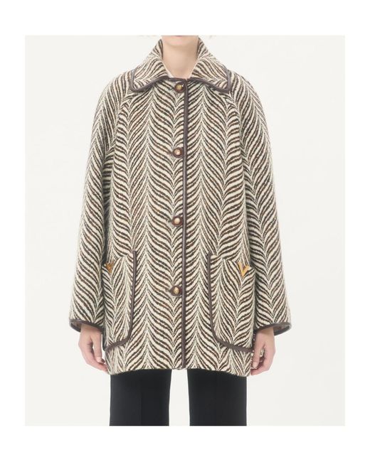 Valentino Gray Fauve Éclat Animalier Peacoat