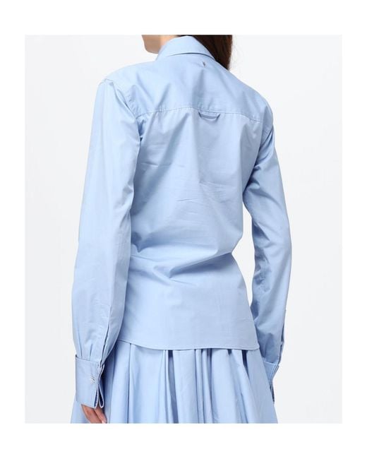 AMI Blue Collared Long-Sleeved Shirt