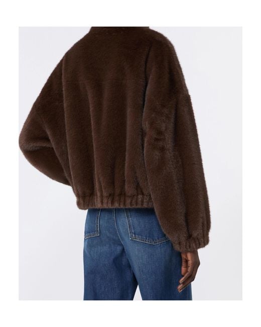 Weekend by Maxmara Brown Anemone Cropped Jacket